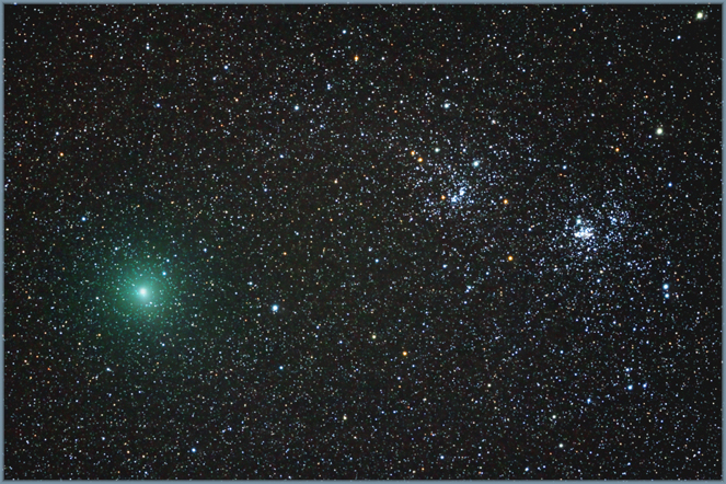 Komet 103P/Hartley 2 bei H und Chi am 10. Oktober 2010